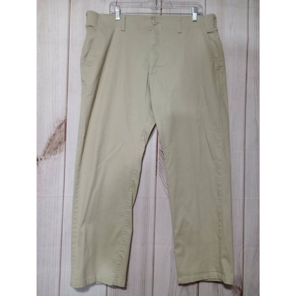 Lee‎ Extreme Comfort Mens Khaki Tan Straight Fit Performance Pants 38x29 Uniform